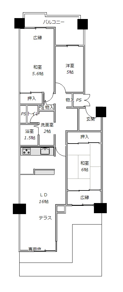 南港コープうしお24号棟　中古マンションの写真