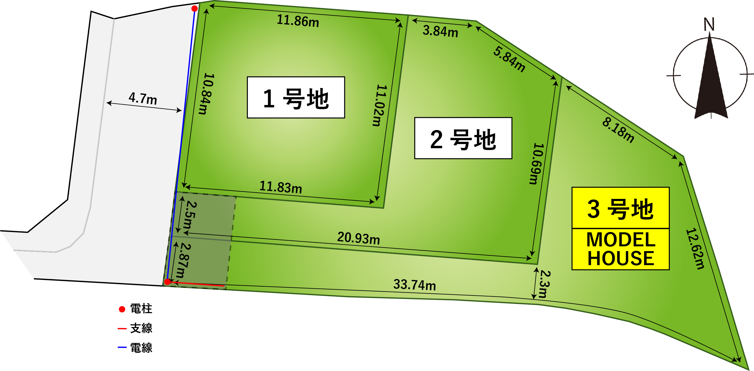 セルファ堺丈六【全3区画】　建築条件付宅　土地39坪以上の写真