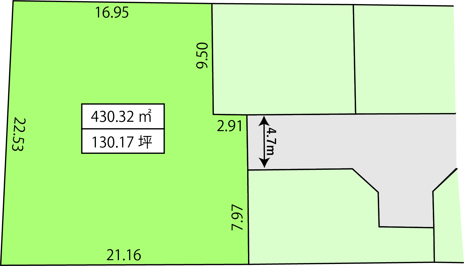 泉大津市池浦町１丁目　約130坪　売土地の写真
